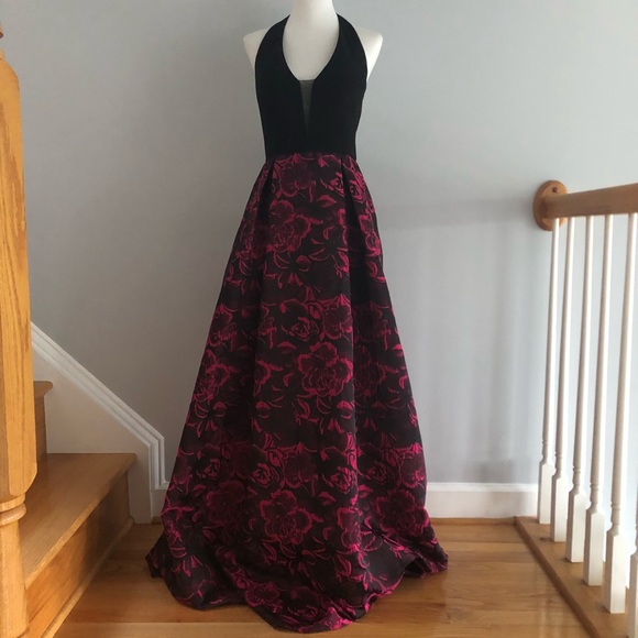 J S Collections Dresses & Skirts - J S Collections Floral Formal Halter Dress 2